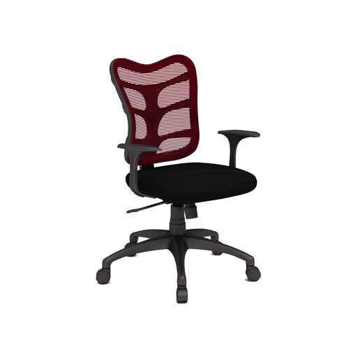 Spider Polyester Task Chair - Black/Red