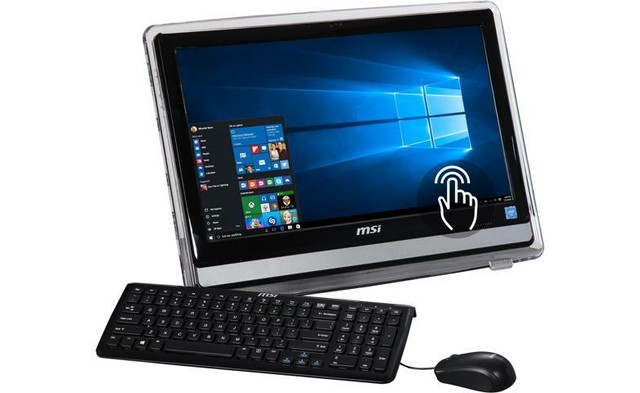 MSI All-in-One Computer Pro 22ET 4BW-025US Pentium N3700 &#40;1.60 GHz&#41; 4 GB DDR3L 1 TB HDD 21.5&#34; Touchscreen Windows 10 Home