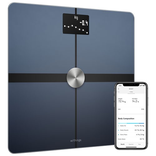 Nokia Body+ Wi-Fi Smart Scale & Body Analyzer - Black